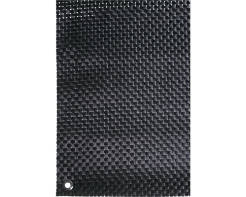 Schattiergewebe mit Ösen als Windschutz und Sichtschutz