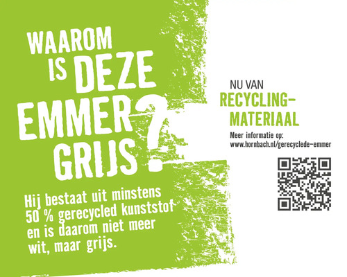 Informations sur les seaux en matériaux recyclés