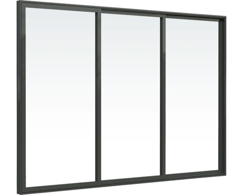 Porte coulissante en verre en trois parties pour l''extérieur