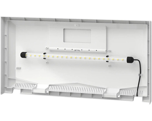 Vue intérieure d''un couvercle d''aquarium avec éclairage LED