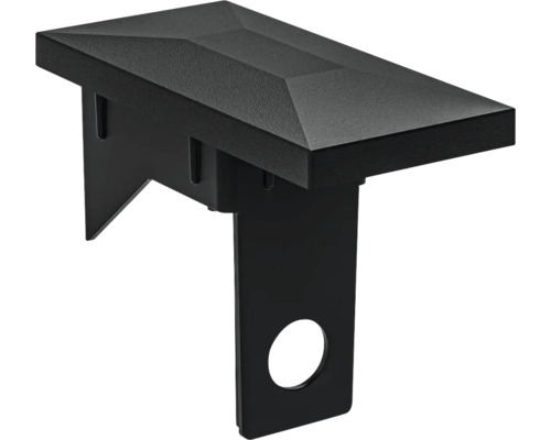 Capuchon de protection métallique pour poteau de clôture