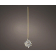 Décoration de sapin de Noël en forme d''étoile avec éclairage et ruban de suspension