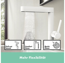 hansgrohe Waschtischarmatur FINORIS weiß matt 76063700