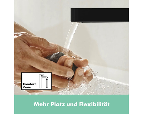 Mains sous un robinet avec Comfort Zone