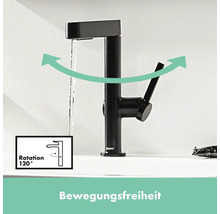 hansgrohe Waschtischarmatur FINORIS schwarz matt 76060670