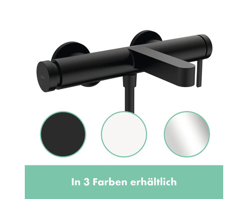 Mitigeur de douche apparent noir, disponible en trois couleurs