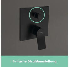 Robinet de baignoire encastré hansgrohe Vivenis noir mat 75415670