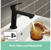 hansgrohe Waschtischarmatur REBRIS E schwarz matt 72589670