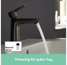 hansgrohe Waschtischarmatur TALIS E brushed black chrom matt 71710340