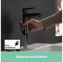 hansgrohe Waschtischarmatur TALIS E brushed black chrom matt 71710340