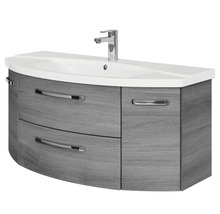 Jungborn Waschtischunterschrank VENTITRE BxHxT 116,3 x 49,2 x 46 cm Frontfarbe graphit struktur quer holzdekor