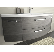 Jungborn Waschtischunterschrank VENTITRE BxHxT 140 x 49,2 x 48 cm Frontfarbe graphit struktur quer holzdekor