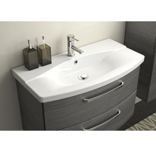 Jungborn Waschtischunterschrank VENTITRE BxHxT 80 x 49,2 x 43 cm Frontfarbe graphit struktur quer holzdekor