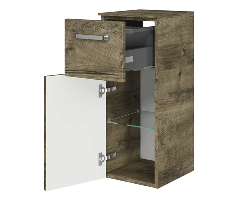 Meuble de salle de bain avec tiroir et porte