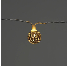 Guirlande lumineuse avec des lampes sphériques