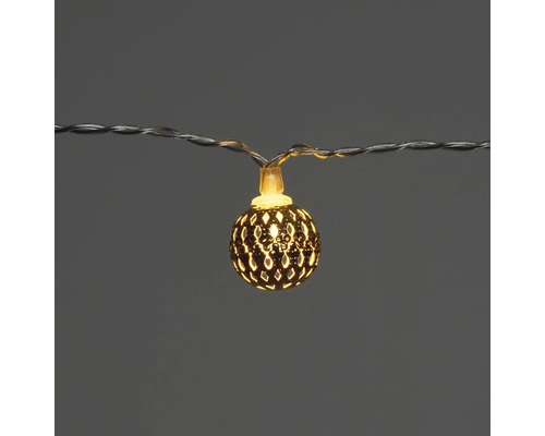 Guirlande lumineuse avec des lampes sphériques