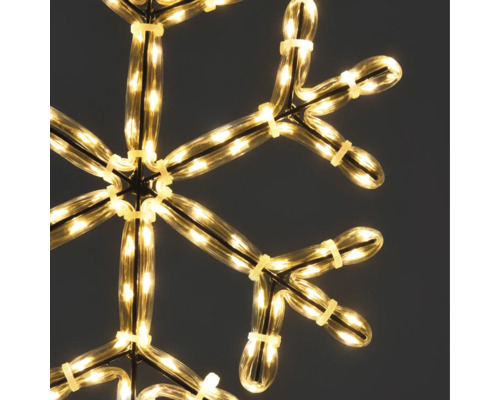 Schneeflocke mit Beleuchtung für die Weihnachtsdekoration