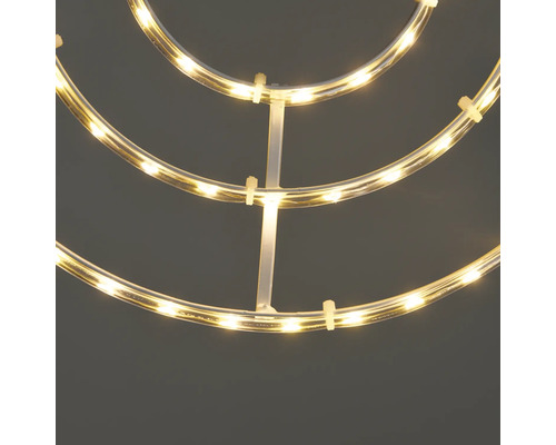 Detailaufnahme einer runden LED-Lichterkette