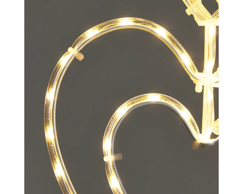 Detailaufnahme einer Lichterkette mit Lichterschlauch