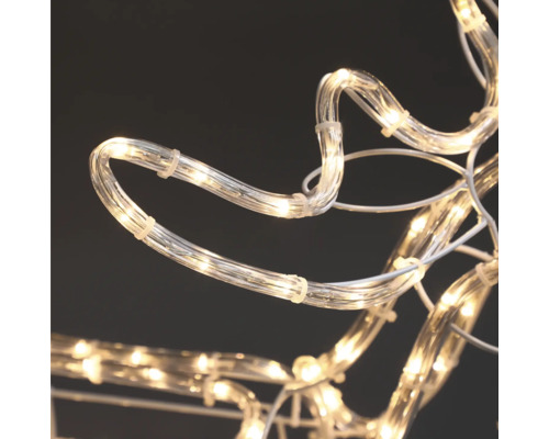 Gros plan d''une guirlande lumineuse LED en forme de tube.