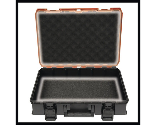 Boîte à outils ouverte avec insert en mousse