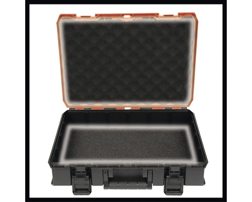 Boîte à outils ouverte avec insert en mousse