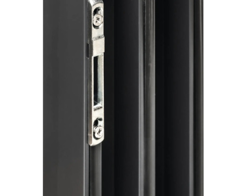 Detailansicht eines abschliessbaren Fenstergriffs an einem Fenster