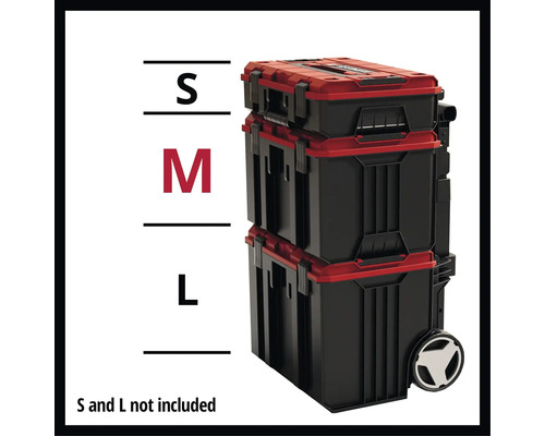 Une boîte à outils de taille M, faisant partie d''un système de boîtes à outils