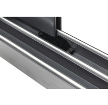 Detailansicht einer Aluminium-Gleitschiene
