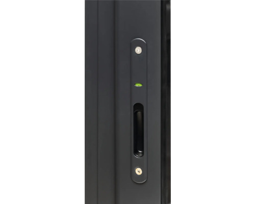 Schiebetürgriff mit Schloss und Wasserwaage