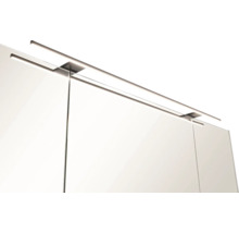 Badmöbel-Set NOBILIA Modern BxHxT 120 x 169,1 x 49 cm Frontfarbe eiche hell Badmöbelset mit Aufsatz-Waschbecken, Spiegelschrank mit LED-Beleuchtung Griff chromm matt 775