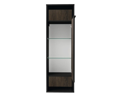 Hochschrank mit Glastüren und Regalböden