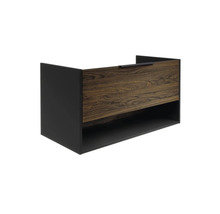 Badmöbel-Set FACKELMANN B.Paris BxHxT 905 x 493 x 465 mm Frontfarbe rigoletto eiche mit Glaswaschtisch