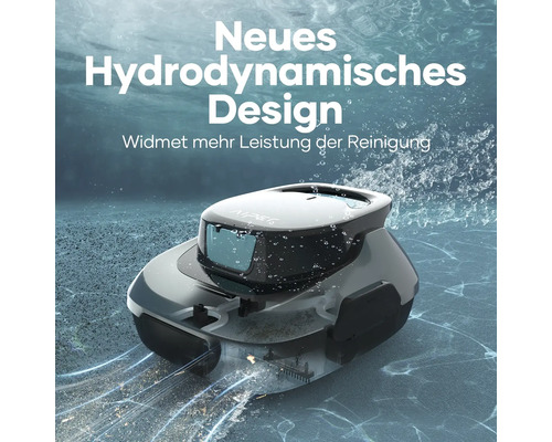 Automatischer Poolreiniger mit hydrodynamischem Design