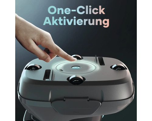 Ein-Klick-Aktivierung eines Rasenmähroboters