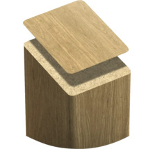 Holzplatte auf Holzsockel