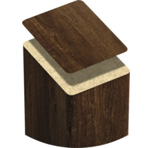 Coupe transversale d''une plaque de stratifié pour illustrer la structure en couches.