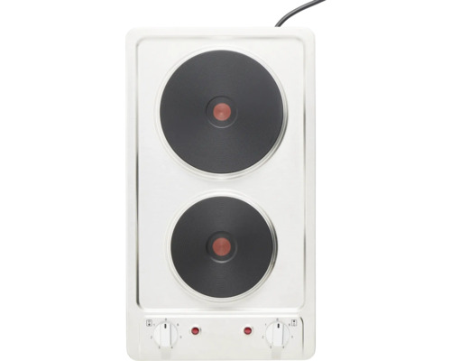 Plaque de cuisson double avec deux zones de cuisson