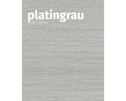 Platingrau, seidenglänzend