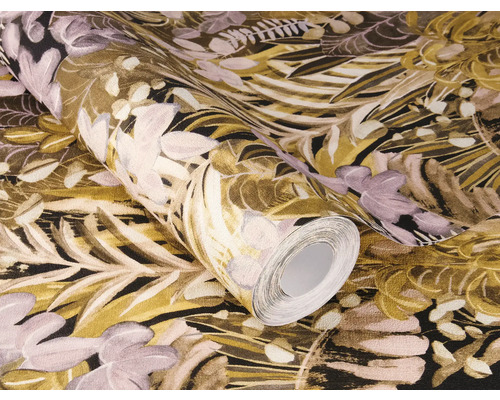 Rolle Vinyltapete mit Blattmuster