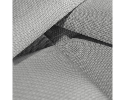 Gros plan d''un tissu d''ameublement gris.