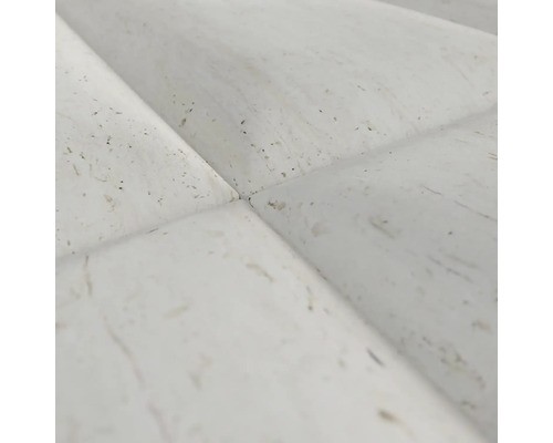 Gros plan de panneaux muraux 3D blancs