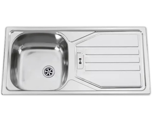 Évier en acier inoxydable avec égouttoir