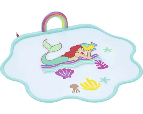 Wasserspielmatte mit Meerjungfrau-Motiv und Regenbogen-Griff