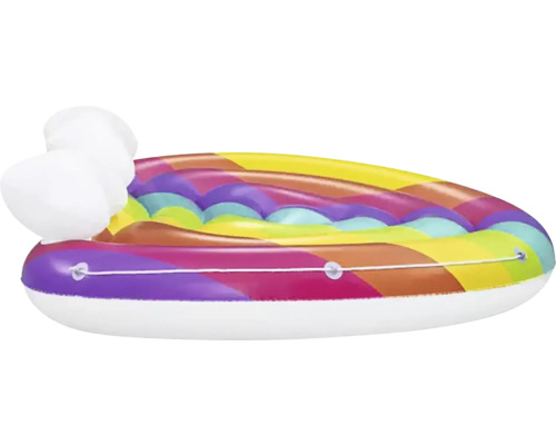 Aufblasbare Regenbogeninsel mit Rückenlehne für den Pool