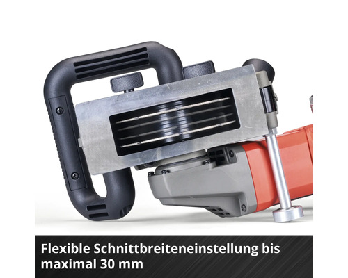 Schlitzfräse für flexible Schnittbreiteneinstellung bis maximal 30 Millimeter
