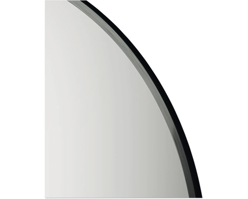 Detailansicht vun engem ronne Spigel mat engem Frame