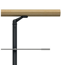 Barre de ballet avec barre en bois et support