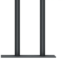 Poteaux métalliques pour clôture de jardin