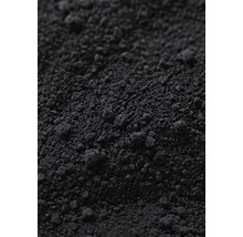 Gros plan de poudre de charbon de bois